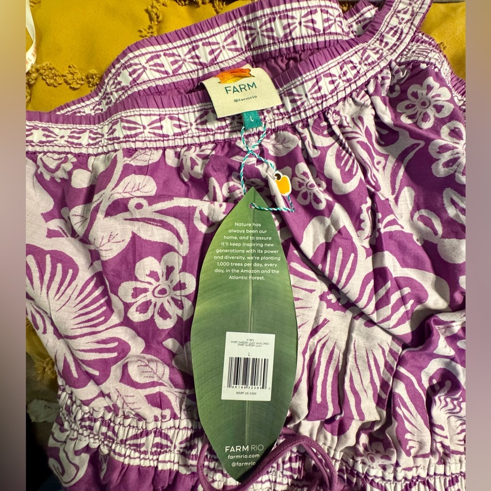 FARM Rio Sweet Garden Lilac Maxi Dress - Picture 10 of 10